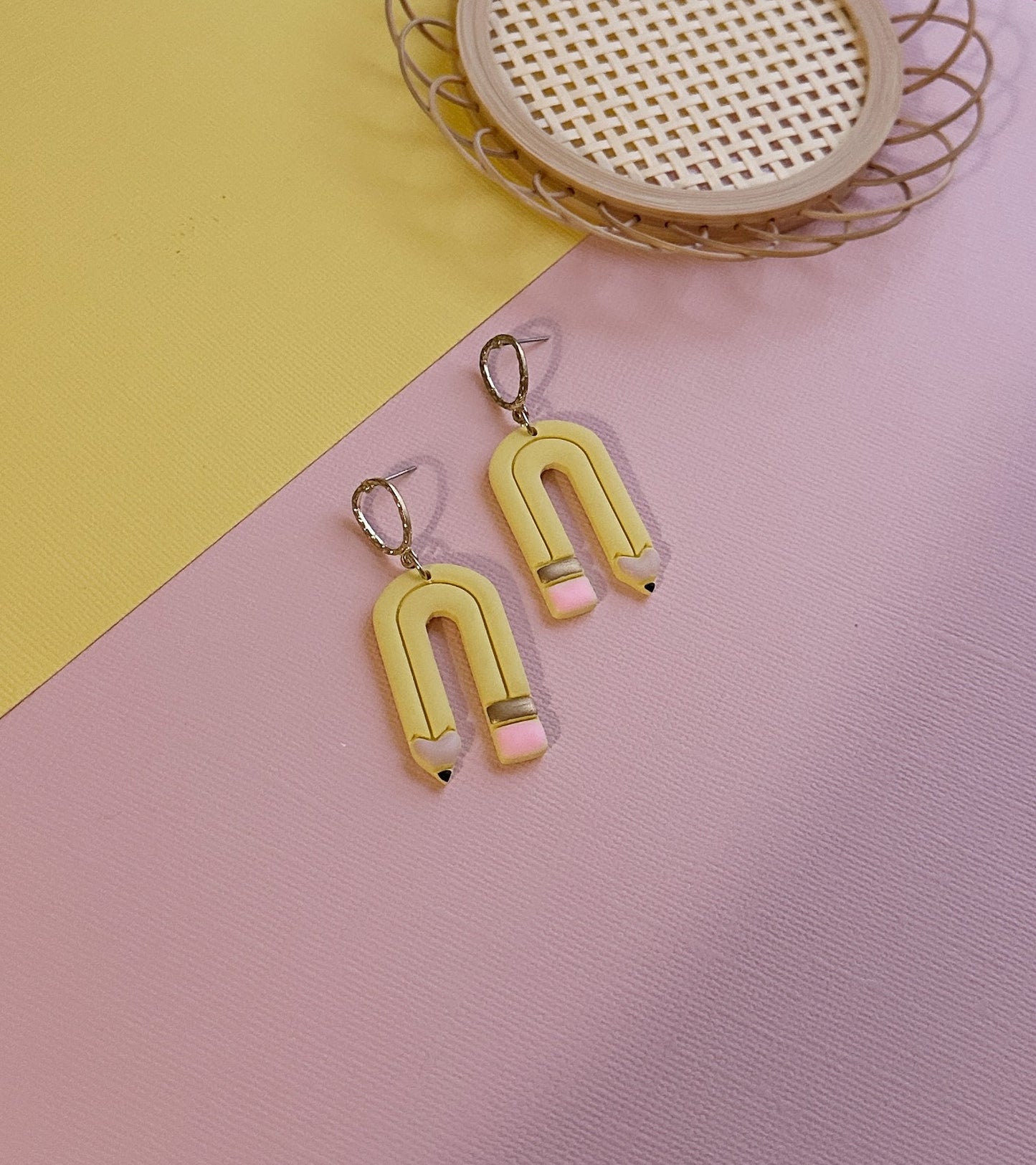 Pencil Statement | Polymer Clay Earrings