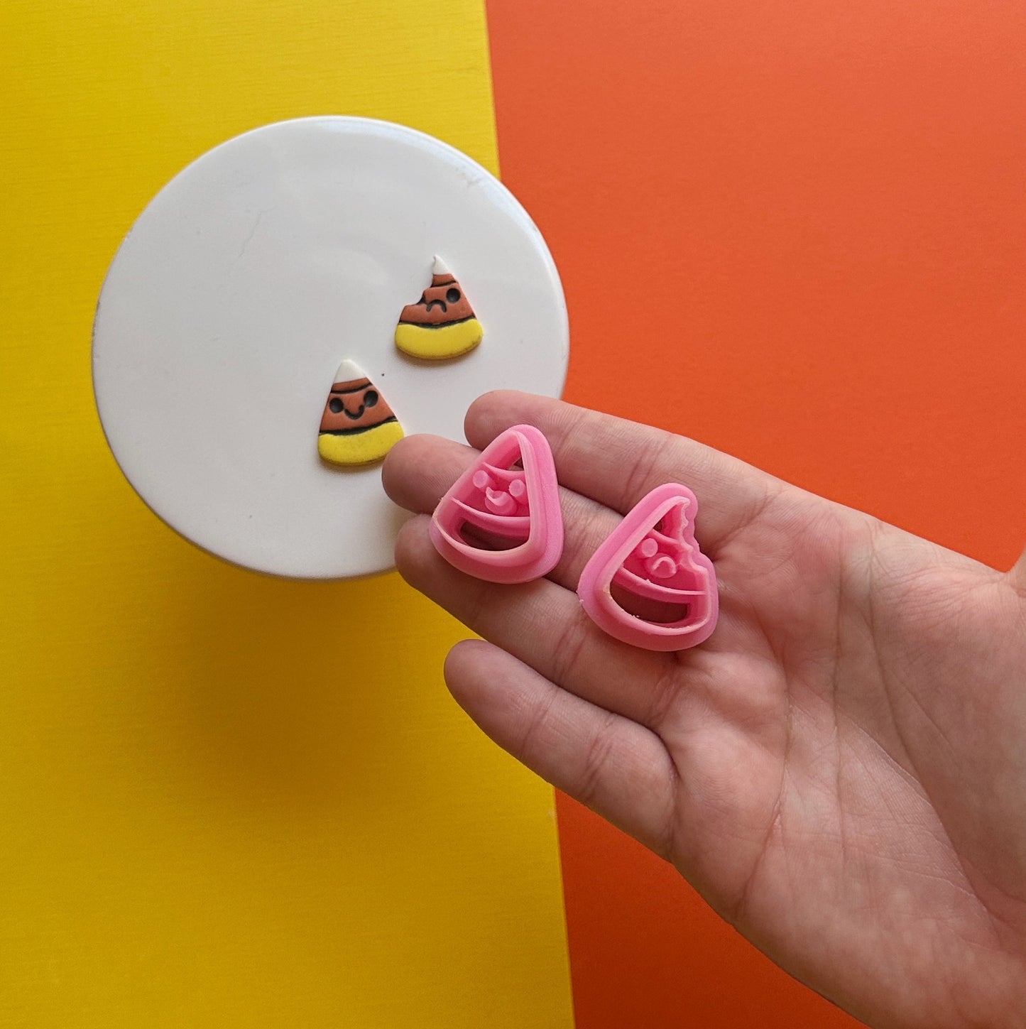 Happy/Sad Candy Corn Clay Cutter Set