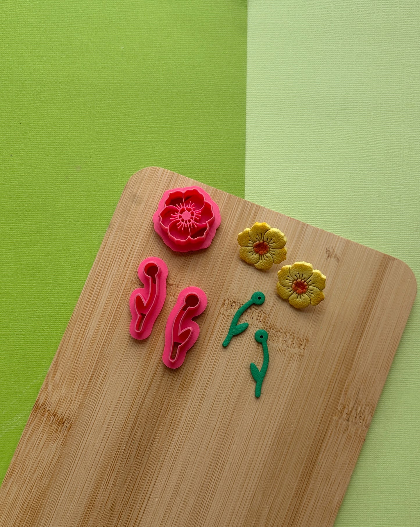 Flower Earring Jacket 2 Clay Cutter Set