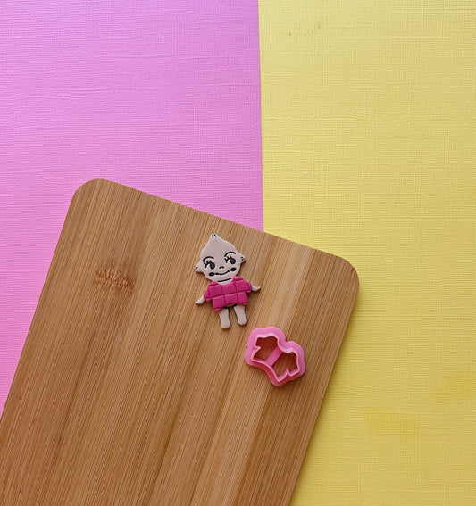 Kewpie Shirt Clay Cutter