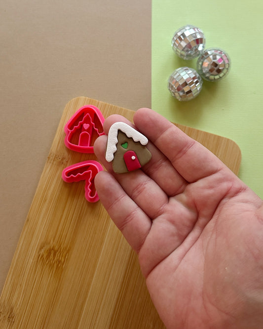 Gingerbread House Clay Cutter Set