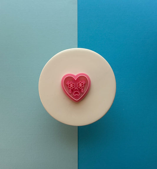 Spring Crying Heart Clay Cutter