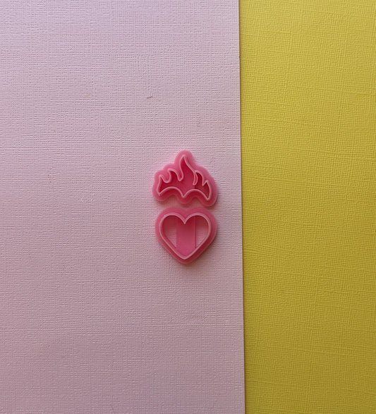 Flame Heart Clay Cutter