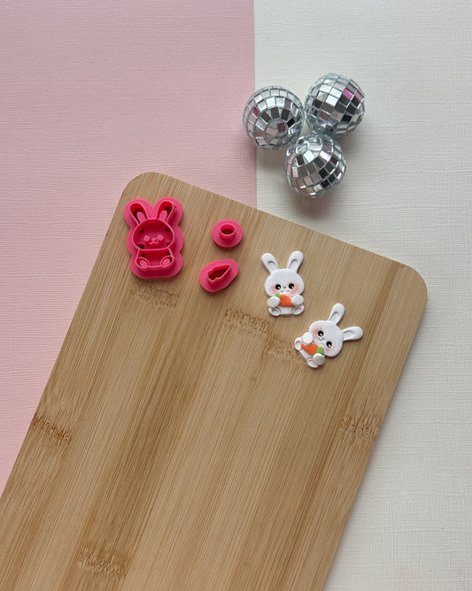 Bunny with Carrot Clay Cutter Set