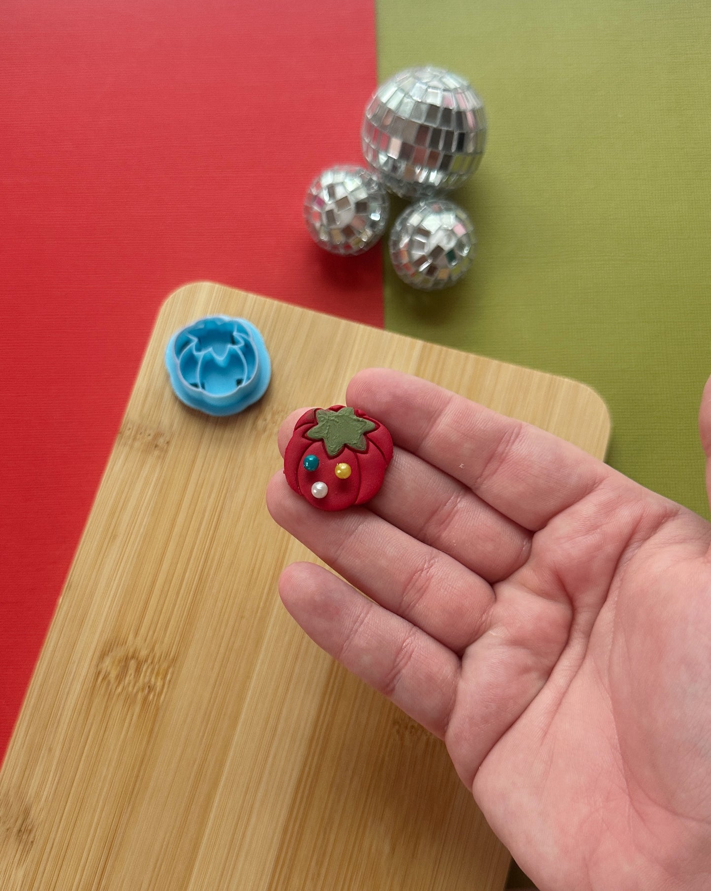 Tomato Pin Cushion Clay Cutter Set