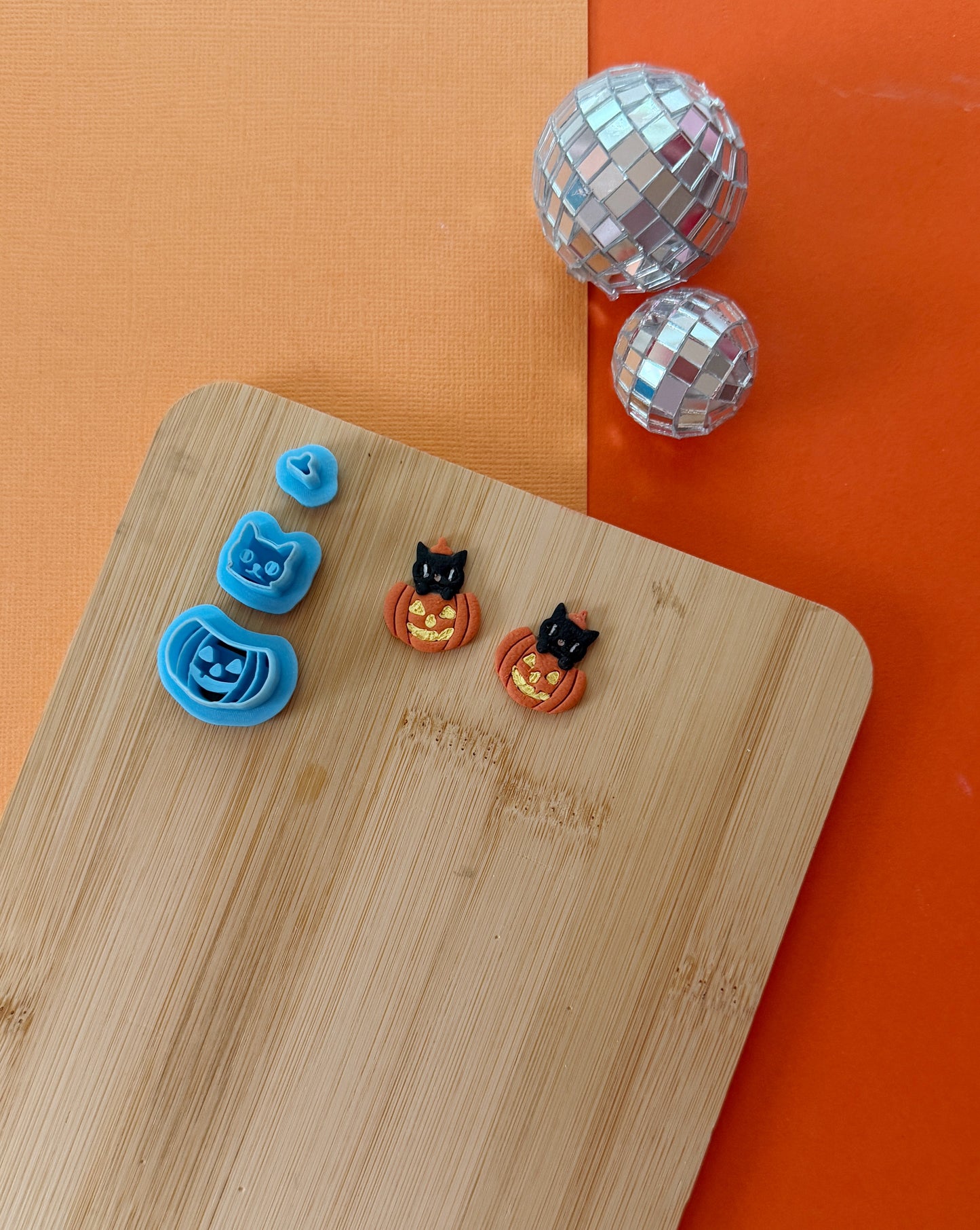 Cat Pumpkin Clay Cutter Set