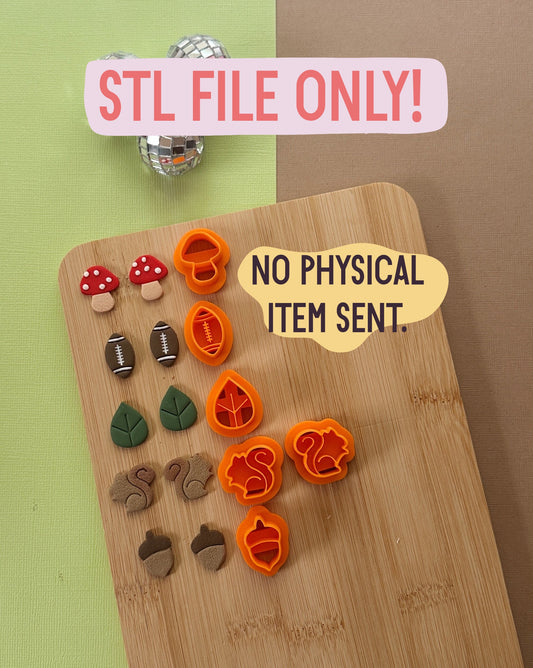 Fall Stud Clay Cutters STL FILE | DIGITAL DOWNLOAD