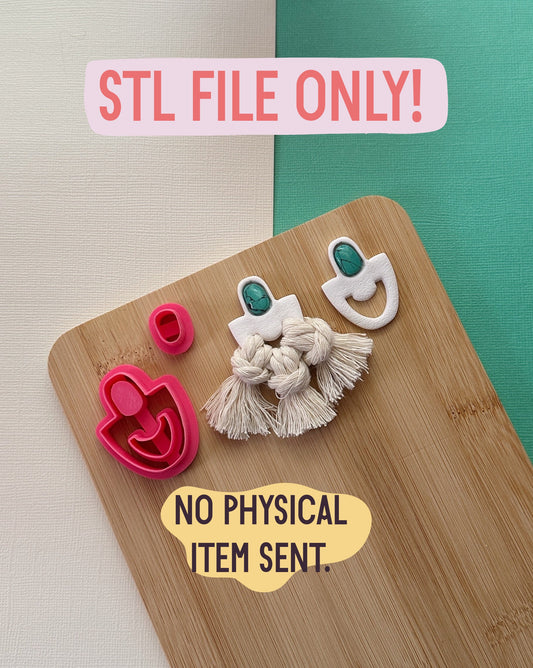 Macrame Bezel STL FILE | DIGITAL DOWNLOAD