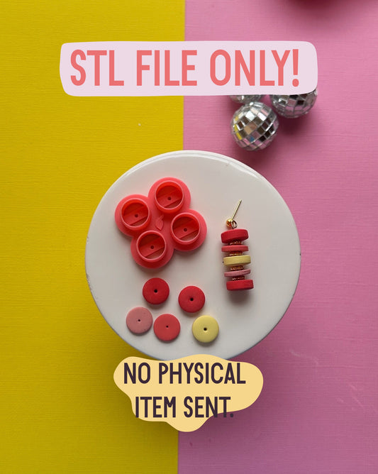 Disk Bead Clay Cutter STL FILE | DIGITAL DOWNLOAD