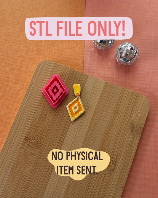 Aztec Diamond Clay Cutter STL FILE | DIGITAL DOWNLOADS