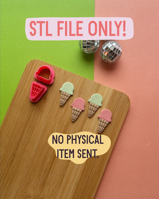 Ice Cream STL FILE | DIGITAL DOWNLOAD