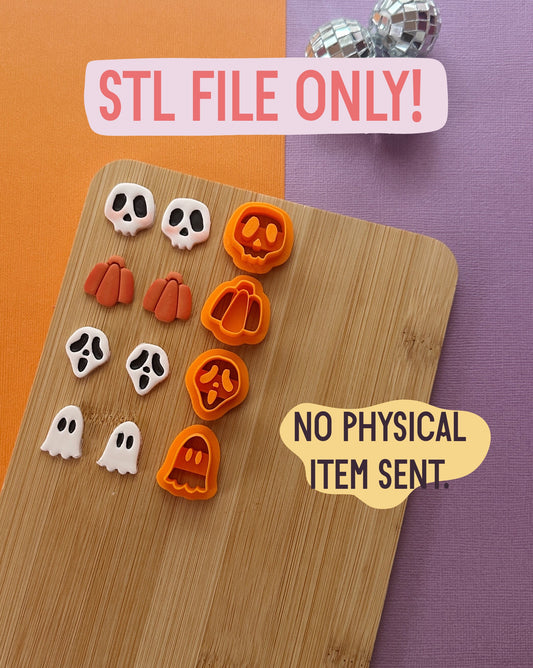 Halloween Stud Clay Cutters STL FILE | DIGITAL DOWNLOAD