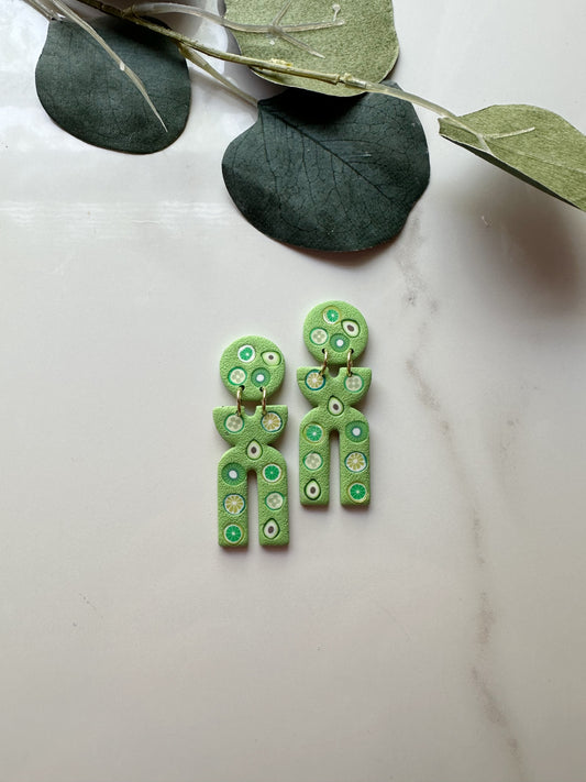 Fruity in Green | Polymer Clay Earrings