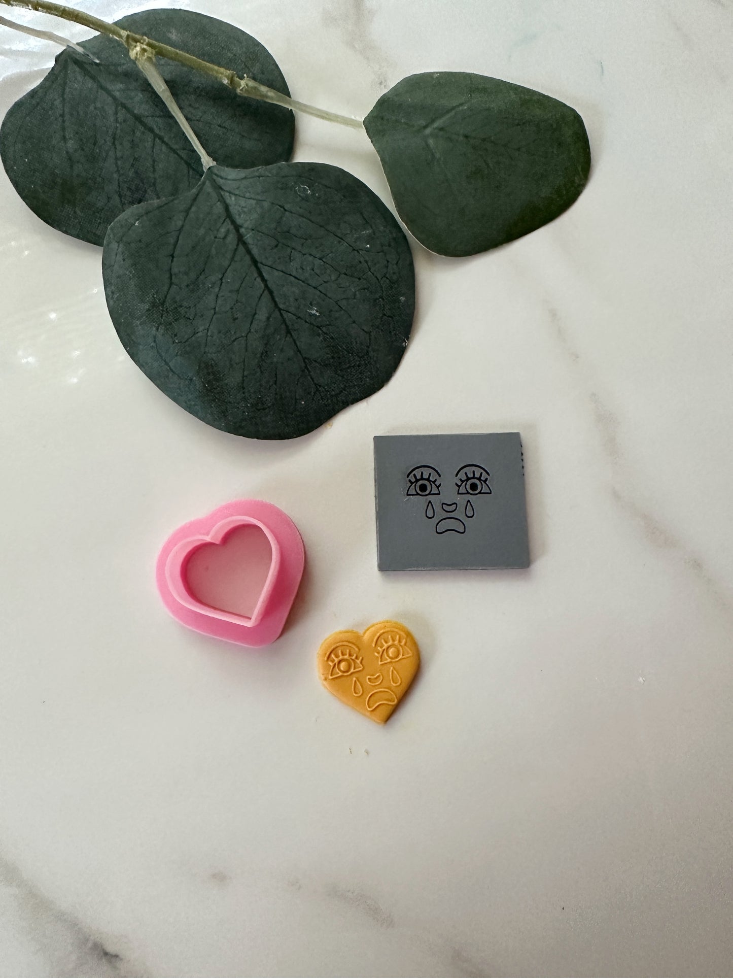 Crying Heart Stud Embosser and Cutter Set