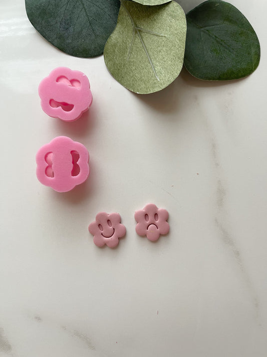 Happy/Sad Flower Clay Cutter